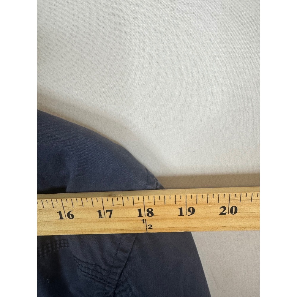 Diesel Jeans Navy Blue Cotton Bomber Jacket Mens Medium Full Zip Utility Coat - Picture 11 of 12